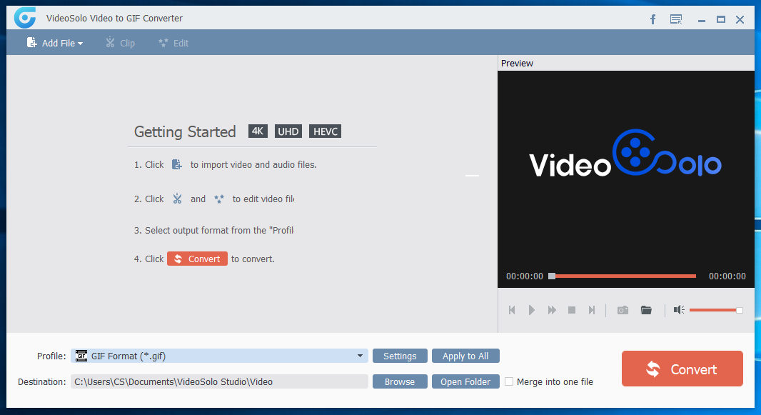 VideoSolo Video to GIF Converter