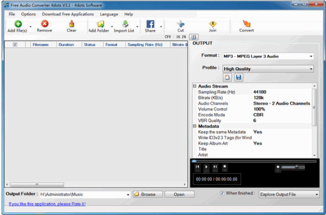 Free Audio Converter 4dots