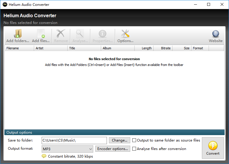 Helium Audio Converter
